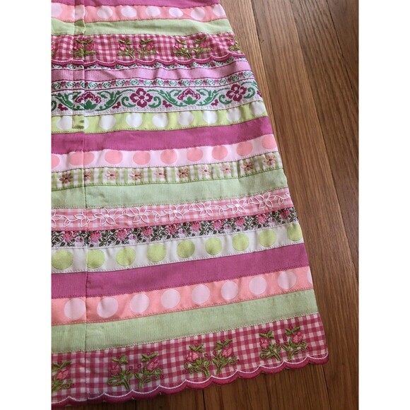 NWT Lilly Pulitzer Palm Beach Flirty Mini Ribbon Dress Pink Green Strapless 2 - Picture 6 of 6